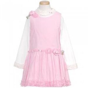 Bonnie Baby Pink Corduroy Jumper Dress Size 24 month NWT